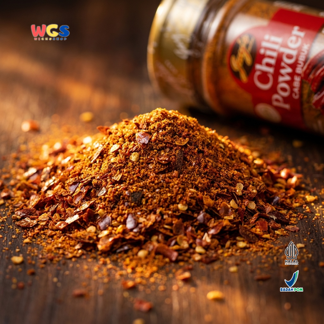 Jay’s Kitchen Chili Powder 65g - Cabe Bubuk 100% untuk Bumbu Masak, Marinasi, Tumisan & Sambal