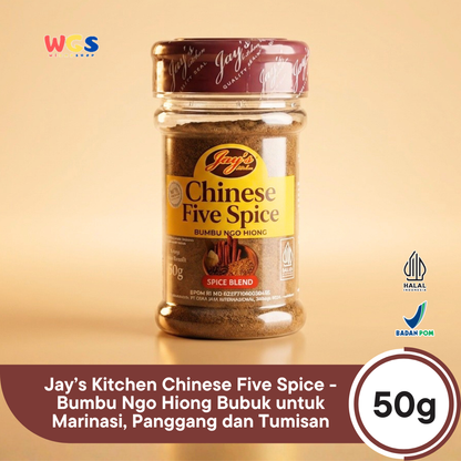 Jay’s Kitchen Chinese Five Spice 50g - Bumbu Ngo Hiong Bubuk untuk Marinasi, Panggang dan Tumisan