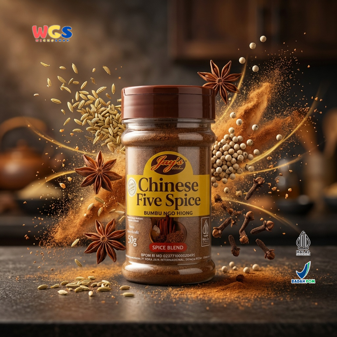 Jay’s Kitchen Chinese Five Spice 50g - Bumbu Ngo Hiong Bubuk untuk Marinasi, Panggang dan Tumisan
