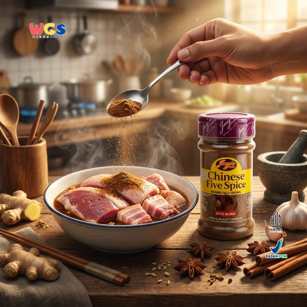 Jay’s Kitchen Chinese Five Spice 50g - Bumbu Ngo Hiong Bubuk untuk Marinasi, Panggang dan Tumisan
