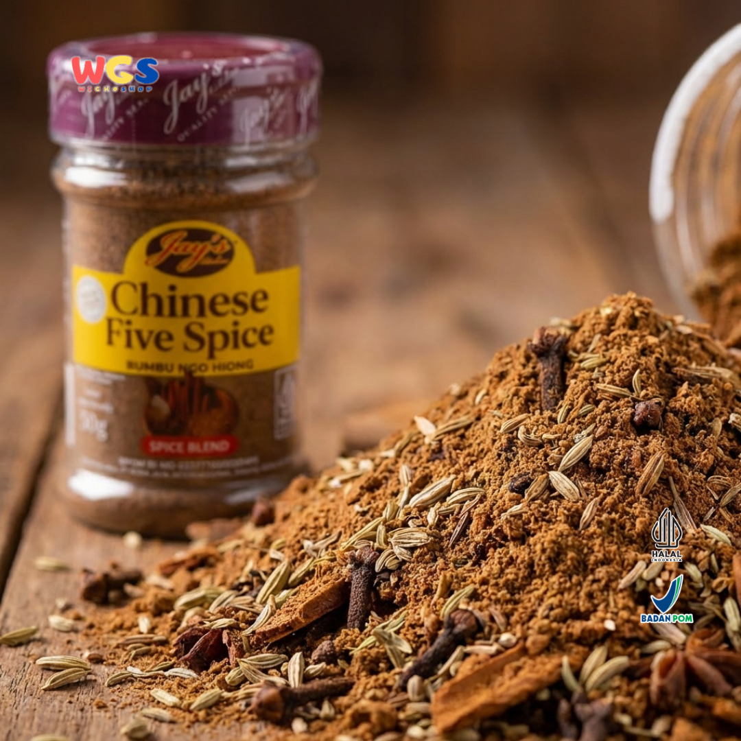 Jay’s Kitchen Chinese Five Spice 50g - Bumbu Ngo Hiong Bubuk untuk Marinasi, Panggang dan Tumisan