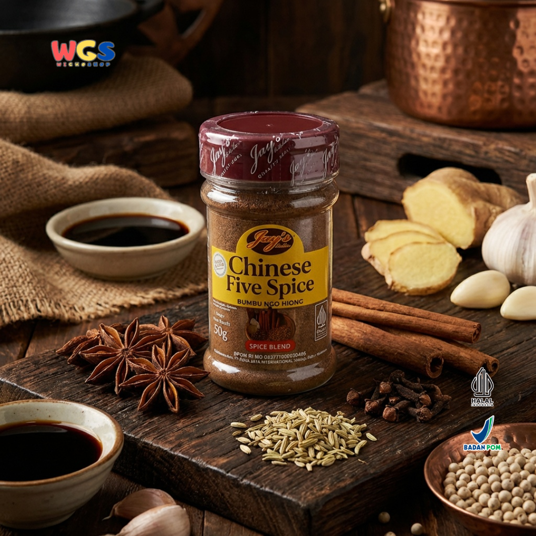 Jay’s Kitchen Chinese Five Spice 50g - Bumbu Ngo Hiong Bubuk untuk Marinasi, Panggang dan Tumisan