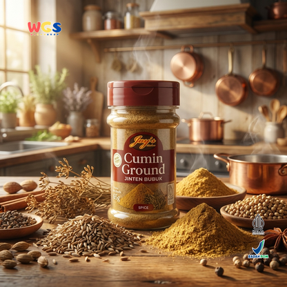 Jay’s Kitchen Cumin Ground 65g - Jinten Bubuk Murni Siap Pakai untuk Kari, Gulai dan Marinasi