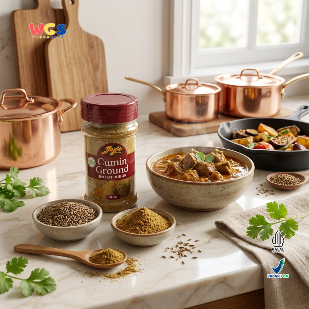 Jay’s Kitchen Cumin Ground 65g - Jinten Bubuk Murni Siap Pakai untuk Kari, Gulai dan Marinasi