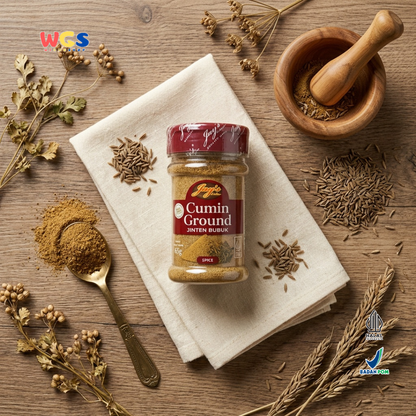 Jay’s Kitchen Cumin Ground 65g - Jinten Bubuk Murni Siap Pakai untuk Kari, Gulai dan Marinasi