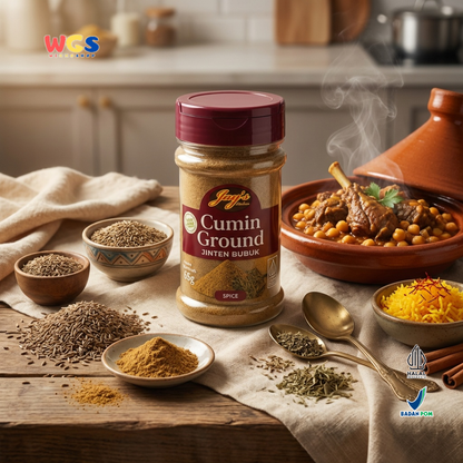 Jay’s Kitchen Cumin Ground 65g - Jinten Bubuk Murni Siap Pakai untuk Kari, Gulai dan Marinasi