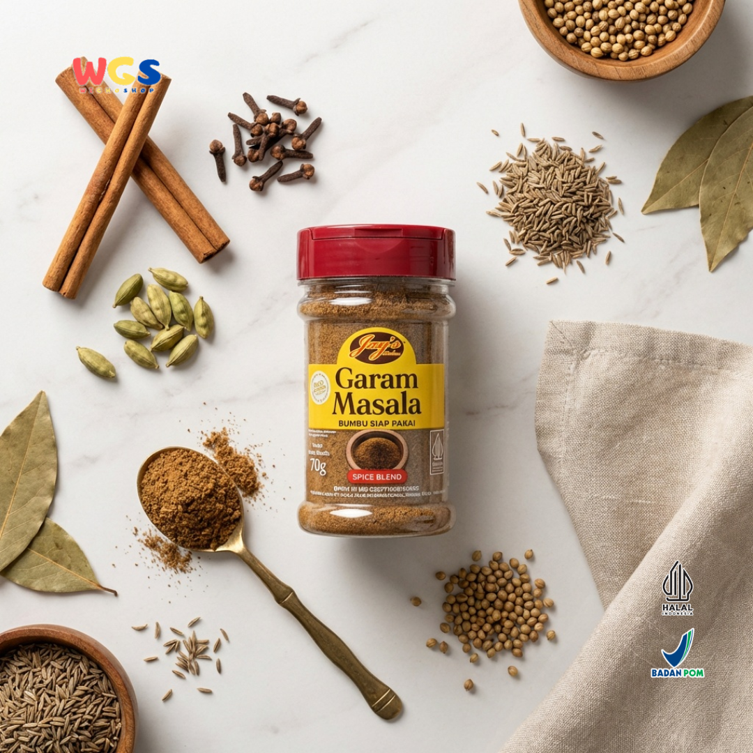 Jay’s Kitchen Garam Masala 70g - Bumbu Siap Pakai Rempah India untuk Kari, Tandoori & Masakan Gurih