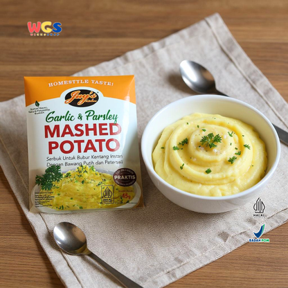 Jay’s Kitchen Garlic & Parsley Mashed Potato 45g - Bubur Kentang Instan Rasa Bawang Putih