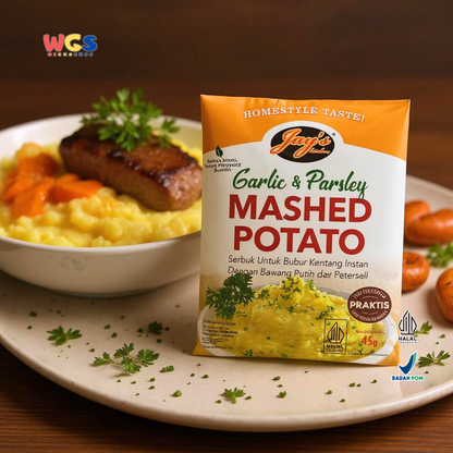 Jay’s Kitchen Garlic & Parsley Mashed Potato 45g - Bubur Kentang Instan Rasa Bawang Putih