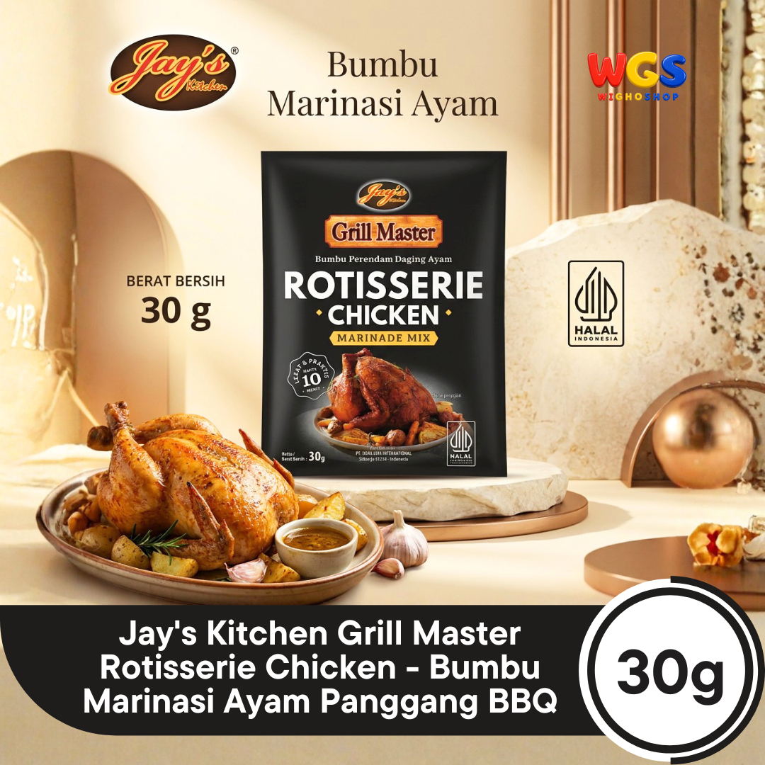 Jay's Kitchen Grill Master Rotisserie Chicken 30g - Bumbu Marinasi Ayam Panggang BBQ