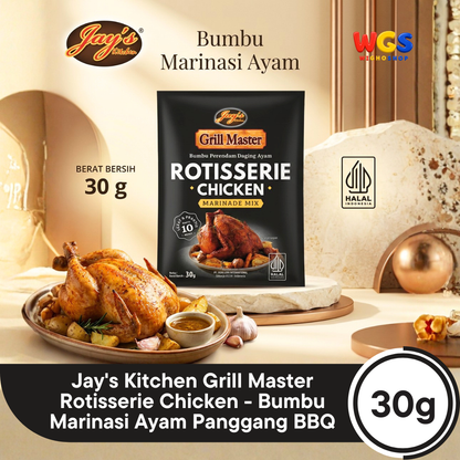 Jay's Kitchen Grill Master Rotisserie Chicken 30g - Bumbu Marinasi Ayam Panggang BBQ