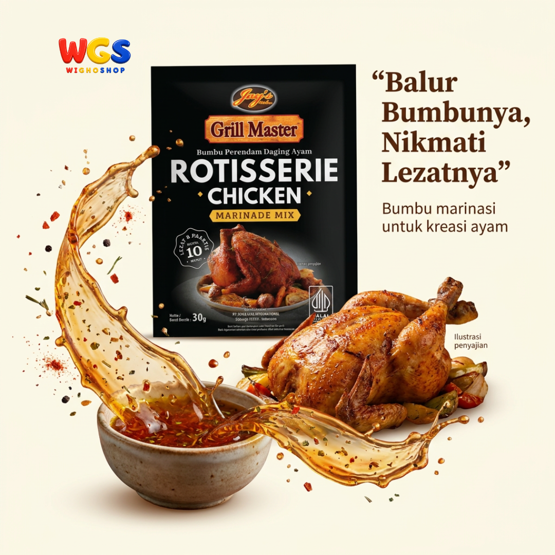 Jay's Kitchen Grill Master Rotisserie Chicken 30g - Bumbu Marinasi Ayam Panggang BBQ