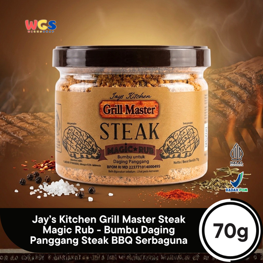 Jays Grill Master Steak Magic Rub - Grilled Meat Seasoning 70g