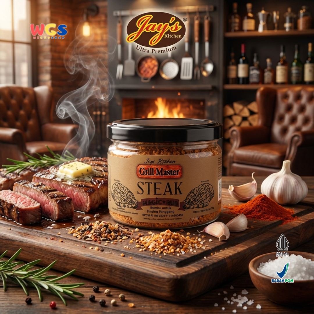 Jays Grill Master Steak Magic Rub - Grilled Meat Seasoning 70g