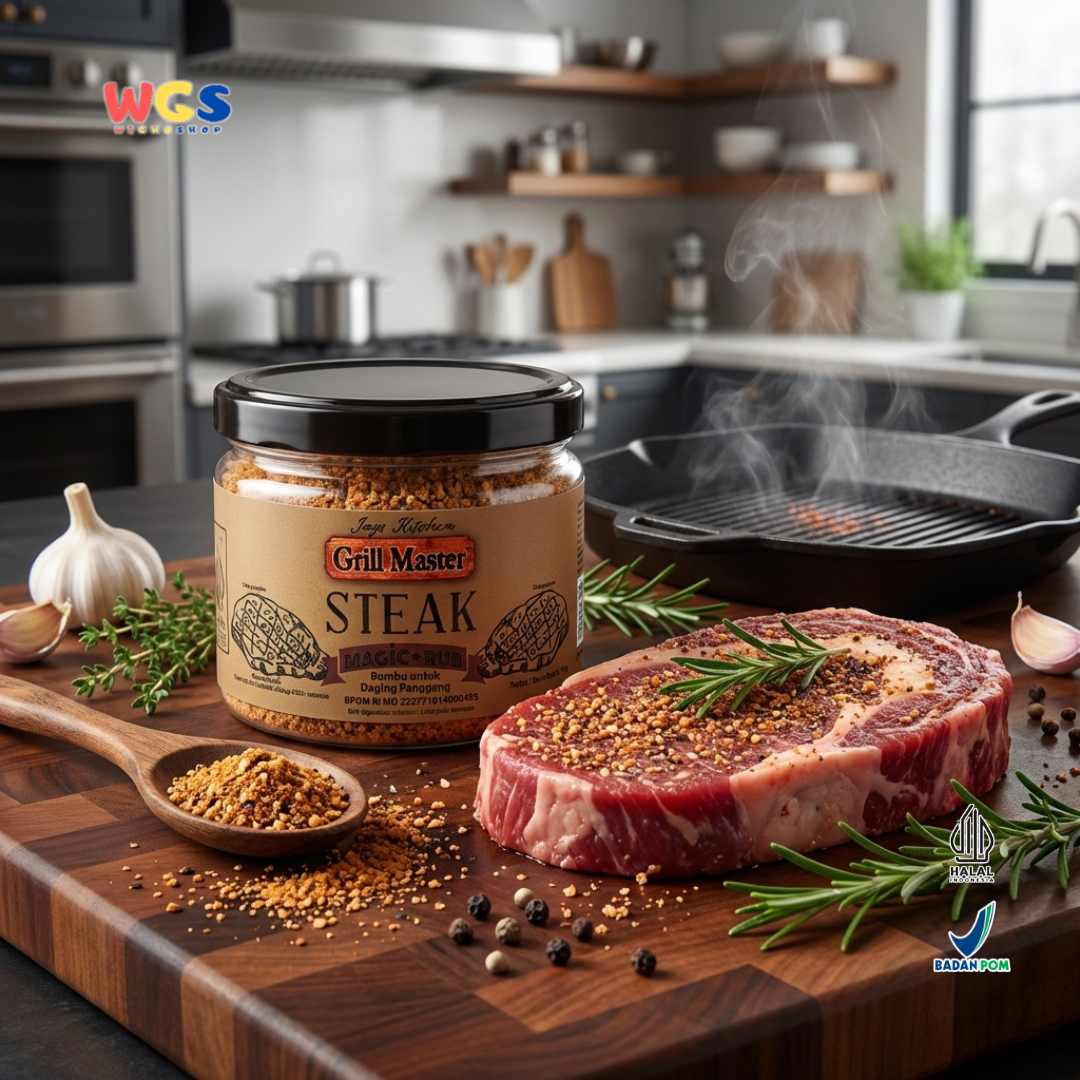 Jays Grill Master Steak Magic Rub - Grilled Meat Seasoning 70g
