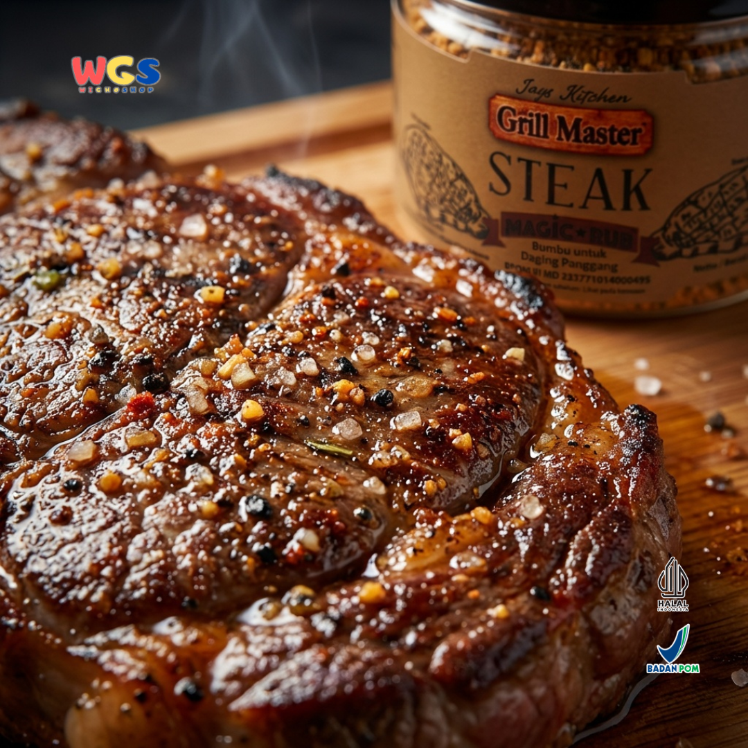 Jays Grill Master Steak Magic Rub - Grilled Meat Seasoning 70g