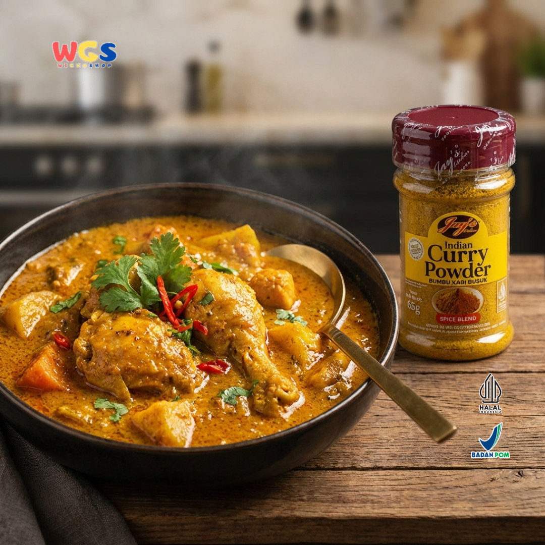 Jay’s Kitchen Indian Curry Powder 65g - Bumbu Kari Bubuk Rempah untuk Ayam Daging Seafood