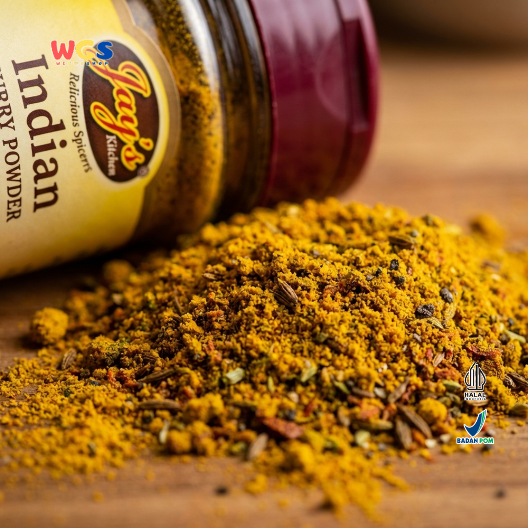 Jay’s Kitchen Indian Curry Powder 65g - Bumbu Kari Bubuk Rempah untuk Ayam Daging Seafood