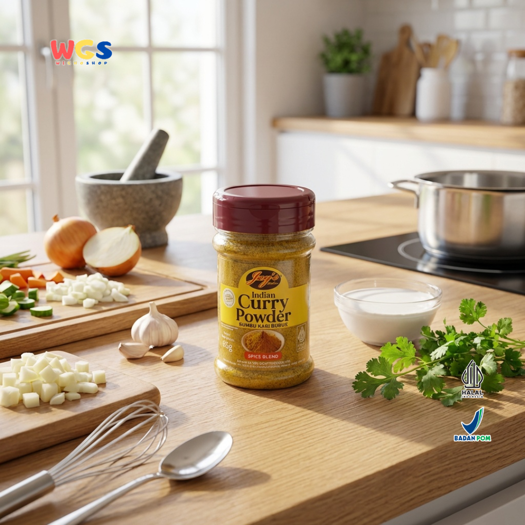 Jay’s Kitchen Indian Curry Powder 65g - Bumbu Kari Bubuk Rempah untuk Ayam Daging Seafood