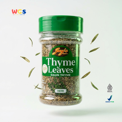 Jay’s Kitchen Thyme Leaves 27g – Daun Thyme Kering Premium untuk Masakan & Bumbu Dapur