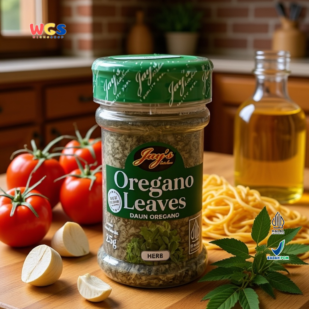 Jay’s Oregano Leaves 25g | Daun Oregano Kering Premium untuk Masakan Italia & Western