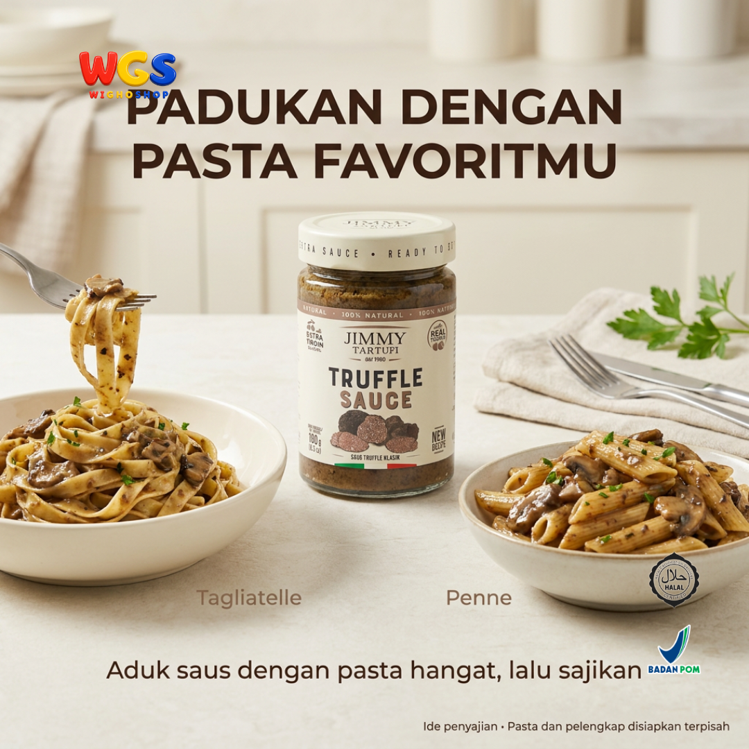 Jimmy Tartufi Truffle Sauce 180g - Saus Truffle Klasik Italia untuk Pasta Risotto Steak