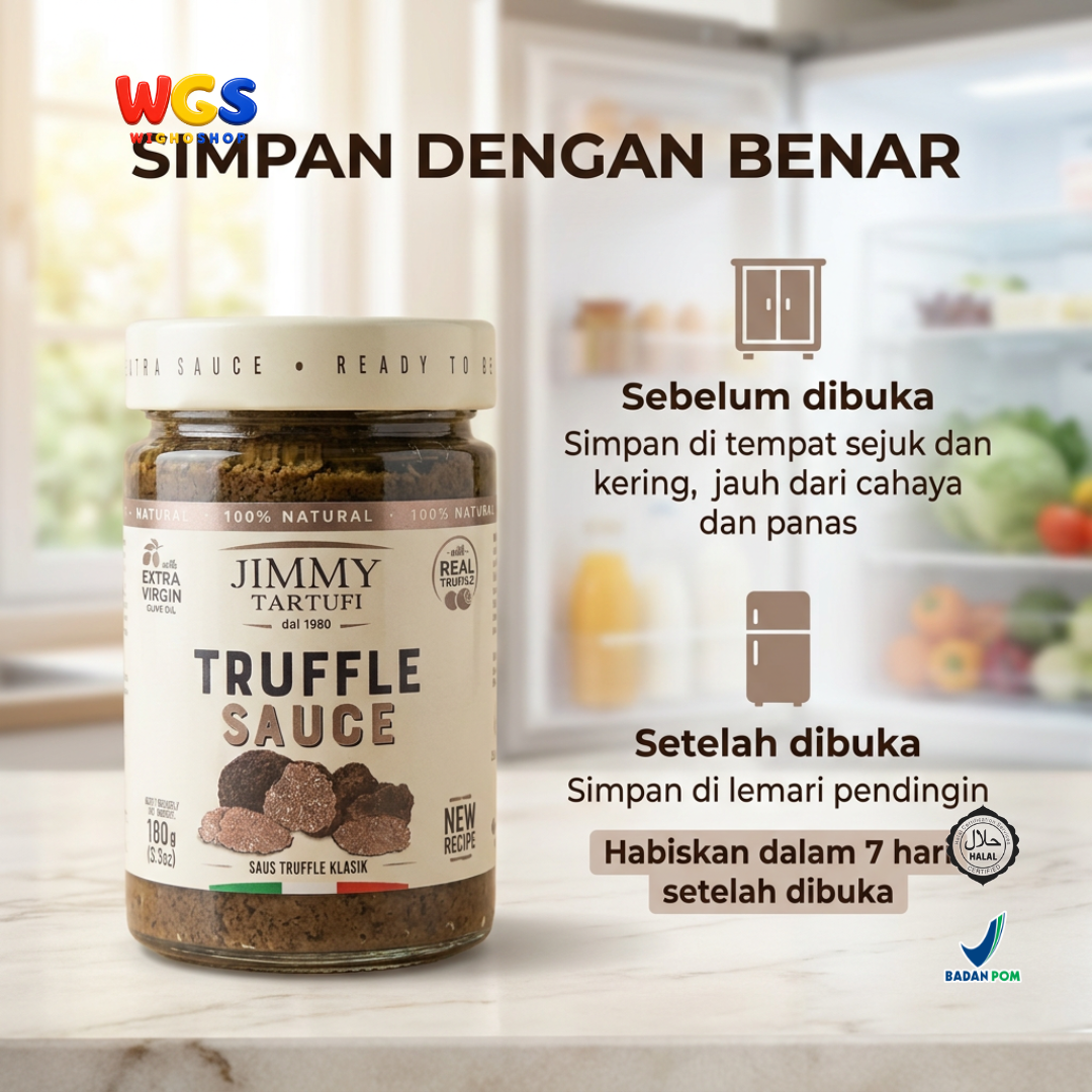 Jimmy Tartufi Truffle Sauce 180g - Saus Truffle Klasik Italia untuk Pasta Risotto Steak