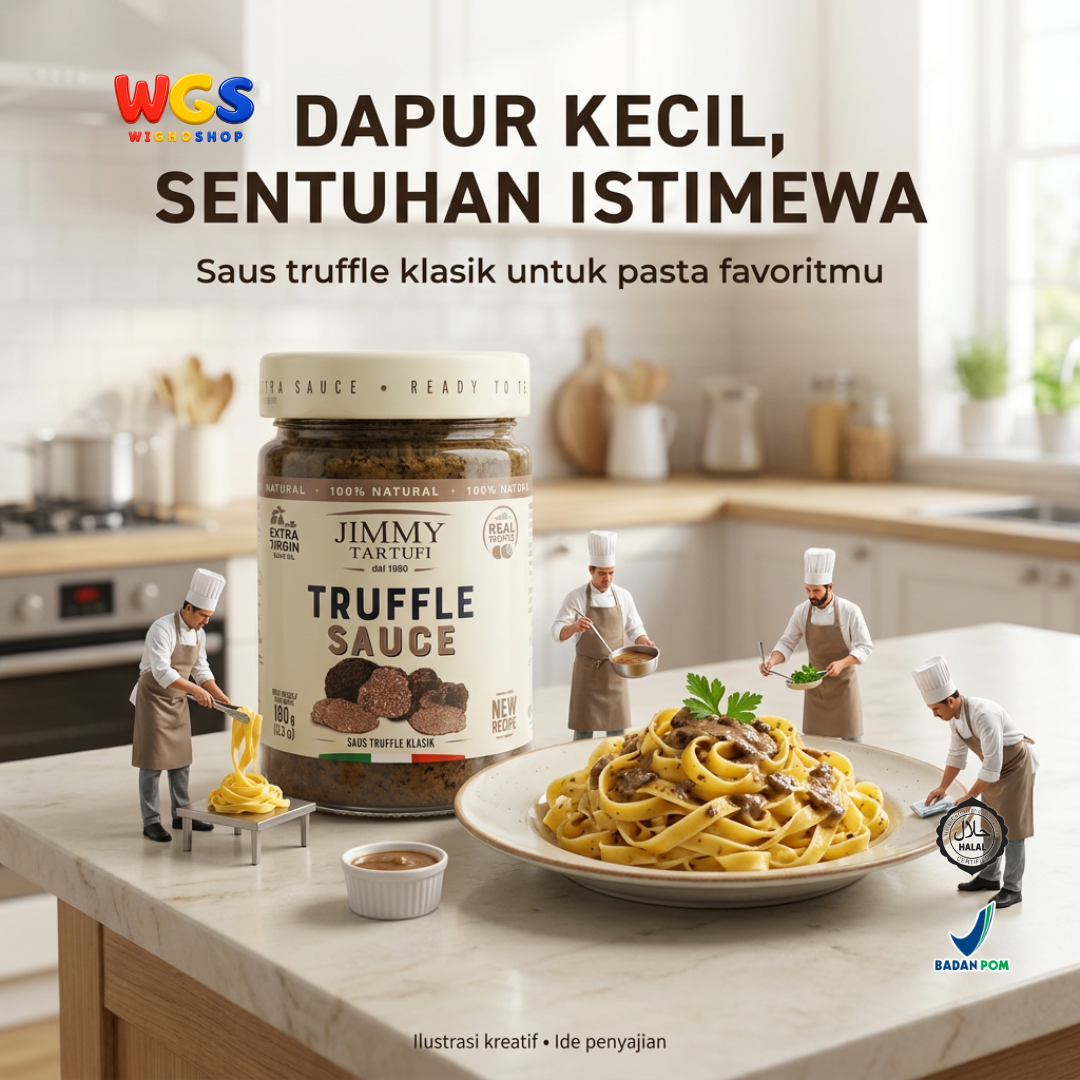 Jimmy Tartufi Truffle Sauce 180g - Saus Truffle Klasik Italia untuk Pasta Risotto Steak