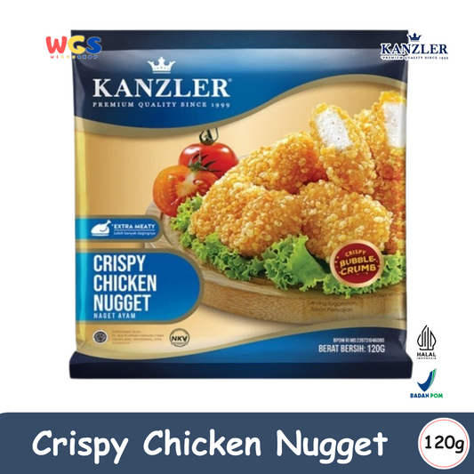 KANZLER Crispy Chicken Nuggets 120g – Extra Meaty Chicken Nuggets with Crispy Bubble Crumb