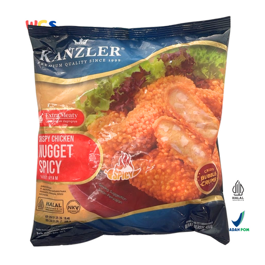 KANZLER Crispy Chicken Nugget Spicy 450g – Nugget Ayam Pedas Premium dengan Lapisan Renyah dan Extra Meaty