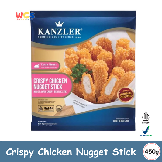KANZLER Crispy Chicken Nugget Stick 450g – Nugget Ayam Premium Bentuk Stik, Renyah dan Extra Meaty