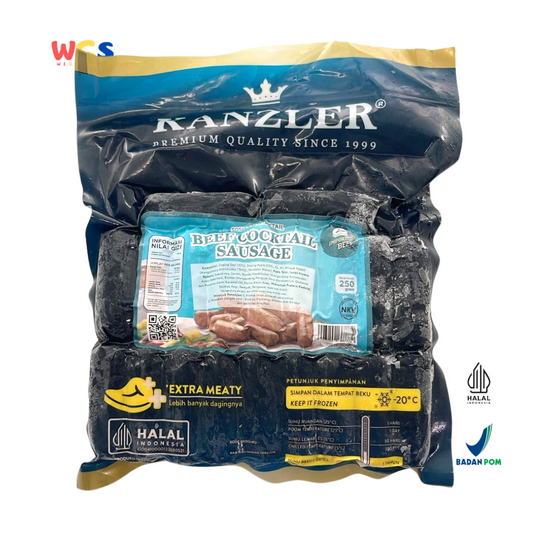 Kanzler Beef Cocktail Sausage 250g – Sosis Sapi Premium dengan Rasa Gurih dan Lezat