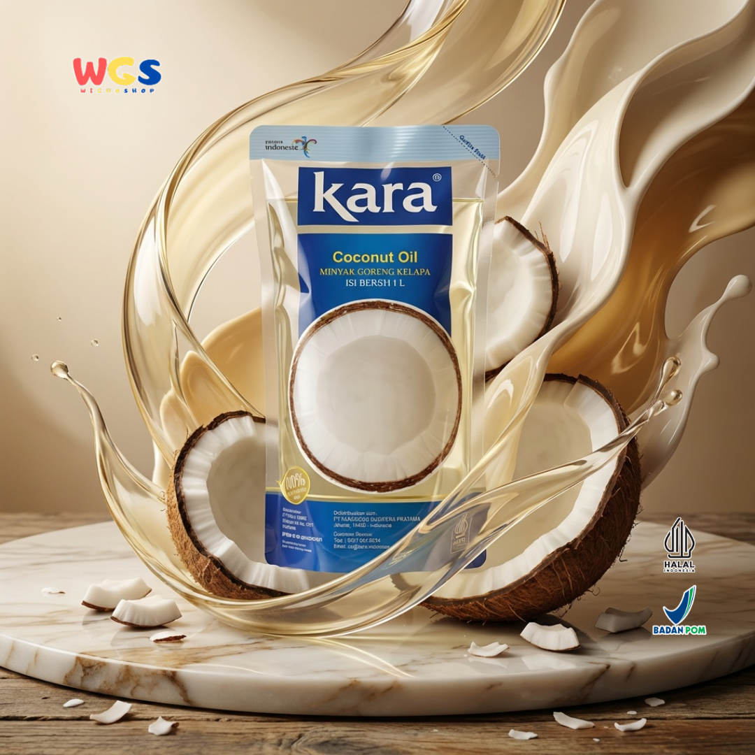 Kara Coconut Oil 1L – Minyak Kelapa 100% Minyak Goreng Minyak Masak untuk Goreng Baking