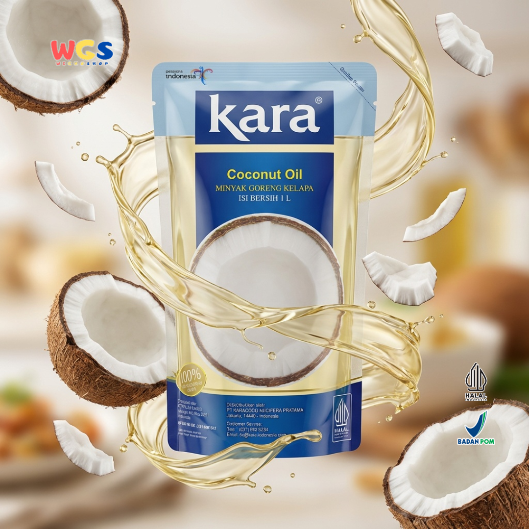 Kara Coconut Oil 1L – Minyak Kelapa 100% Minyak Goreng Minyak Masak untuk Goreng Baking