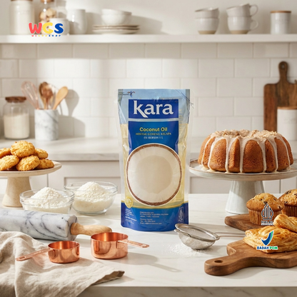 Kara Coconut Oil 1L – Minyak Kelapa 100% Minyak Goreng Minyak Masak untuk Goreng Baking