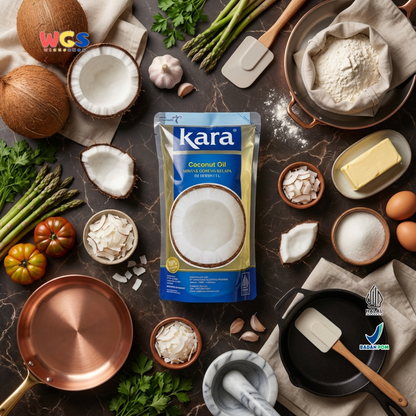 Kara Coconut Oil 1L – Minyak Kelapa 100% Minyak Goreng Minyak Masak untuk Goreng Baking