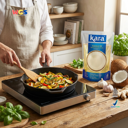 Kara Coconut Oil 2L – Minyak Kelapa 100% Minyak Goreng Minyak Masak untuk Goreng Baking