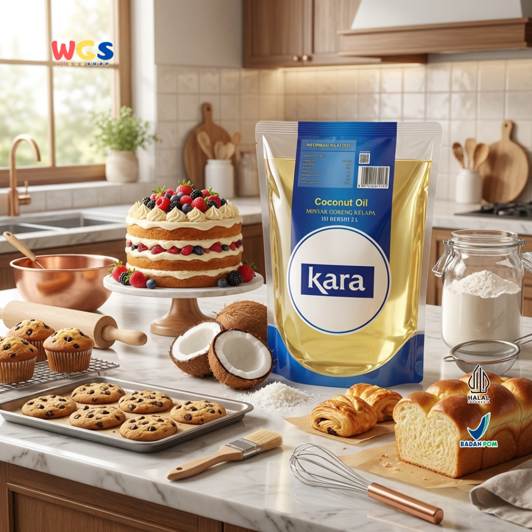 Kara Coconut Oil 2L – Minyak Kelapa 100% Minyak Goreng Minyak Masak untuk Goreng Baking