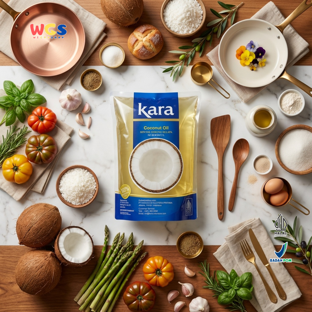 Kara Coconut Oil 2L – Minyak Kelapa 100% Minyak Goreng Minyak Masak untuk Goreng Baking