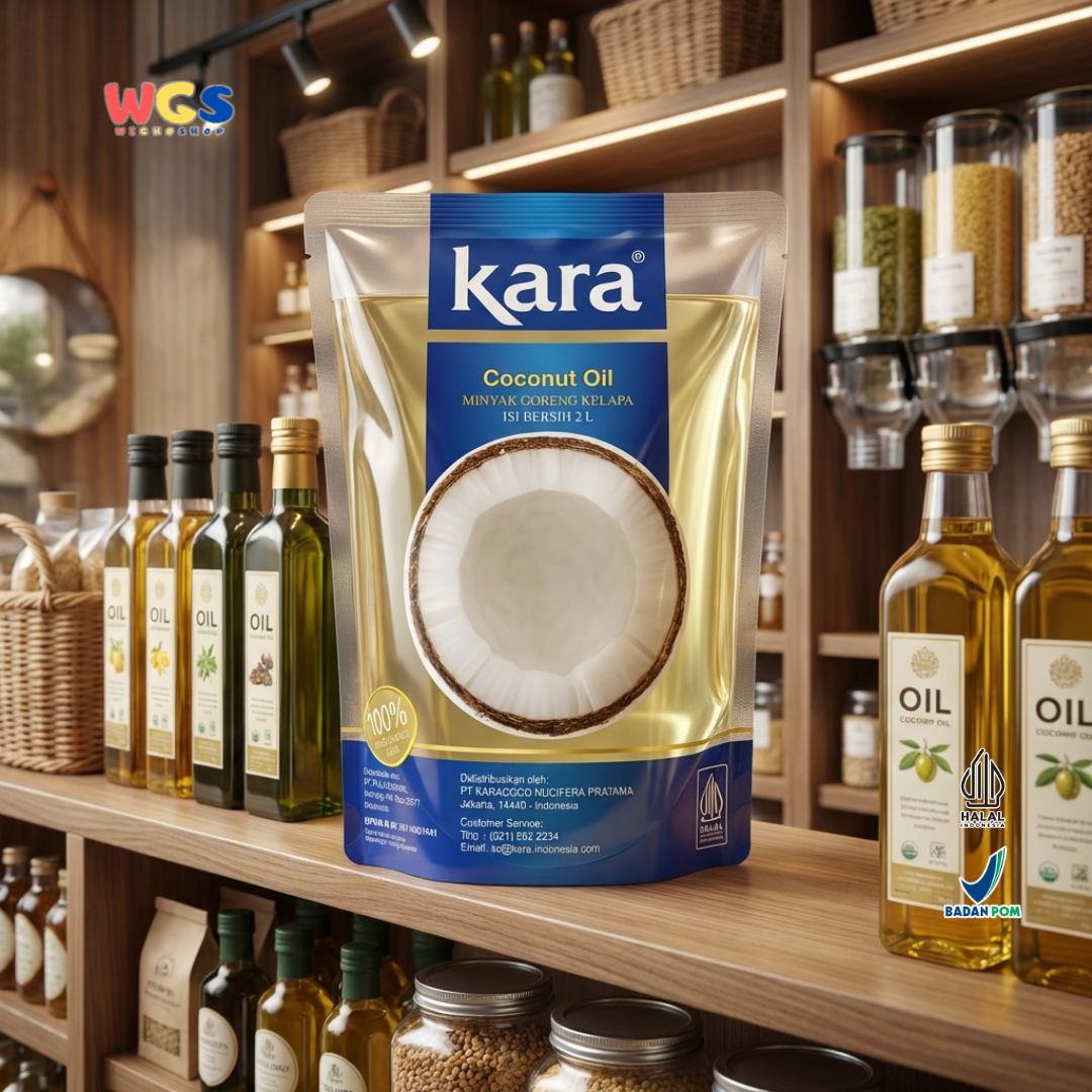 Kara Coconut Oil 2L – Minyak Kelapa 100% Minyak Goreng Minyak Masak untuk Goreng Baking