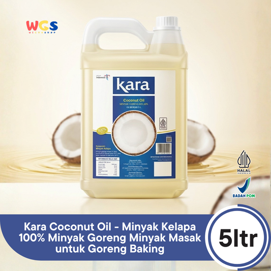 Kara Coconut Oil 5L - Minyak Kelapa 100% Minyak Goreng Minyak Masak untuk Goreng Baking