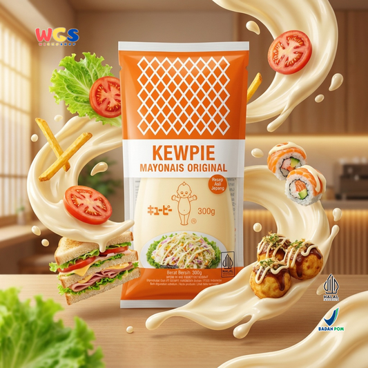 Kewpie Mayonais Original 300g - Mayonnaise Jepang Halal Saus Mayo Salad Sandwich Burger Takoyaki Gorengan