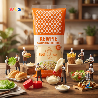 Kewpie Mayonais Original 300g - Mayonnaise Jepang Halal Saus Mayo Salad Sandwich Burger Takoyaki Gorengan