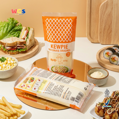 Kewpie Mayonais Original 300g - Mayonnaise Jepang Halal Saus Mayo Salad Sandwich Burger Takoyaki Gorengan