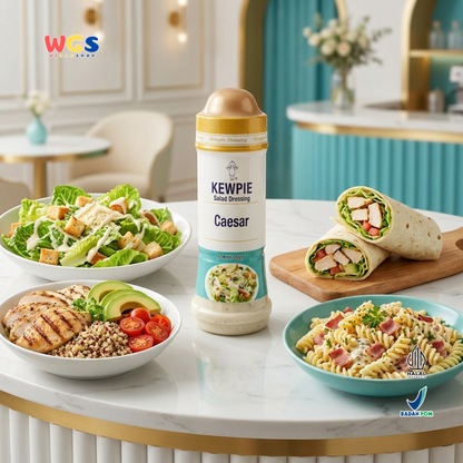 Kewpie Salad Dressing Caesar 200ml - Saus Salad Keju Creamy Halal Dressing Caesar Sayur Ayam Sushi Pasta