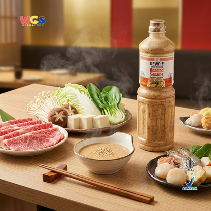 Kewpie Salad Dressing Wijen Sangrai 1L - Roasted Sesame Saus Salad Halal Goma Dressing Sayur Ayam Sushi