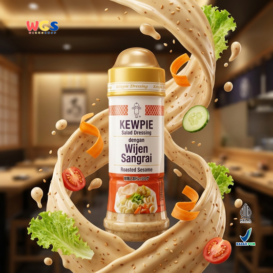 Kewpie Salad Dressing Wijen Sangrai 200ml - Roasted Sesame Saus Salad Halal Goma Dressing Sayur Ayam Sushi