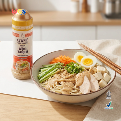 Kewpie Salad Dressing Wijen Sangrai 200ml - Roasted Sesame Saus Salad Halal Goma Dressing Sayur Ayam Sushi