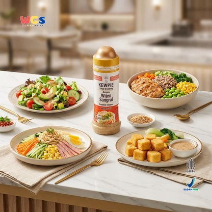 Kewpie Salad Dressing Wijen Sangrai 200ml - Roasted Sesame Saus Salad Halal Goma Dressing Sayur Ayam Sushi