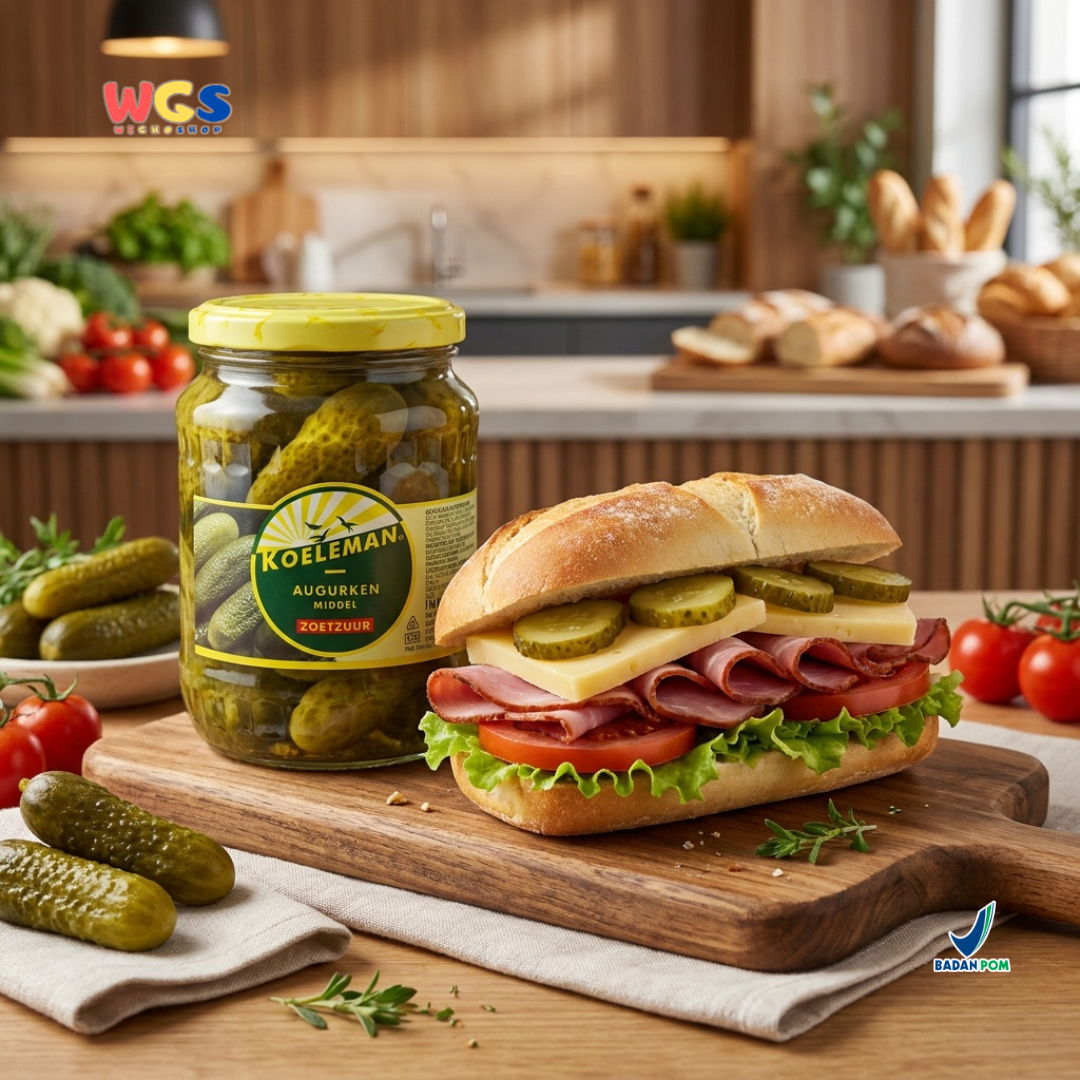 Koeleman Sweet Whole Gherkins 720 gr - Pickled Cucumber